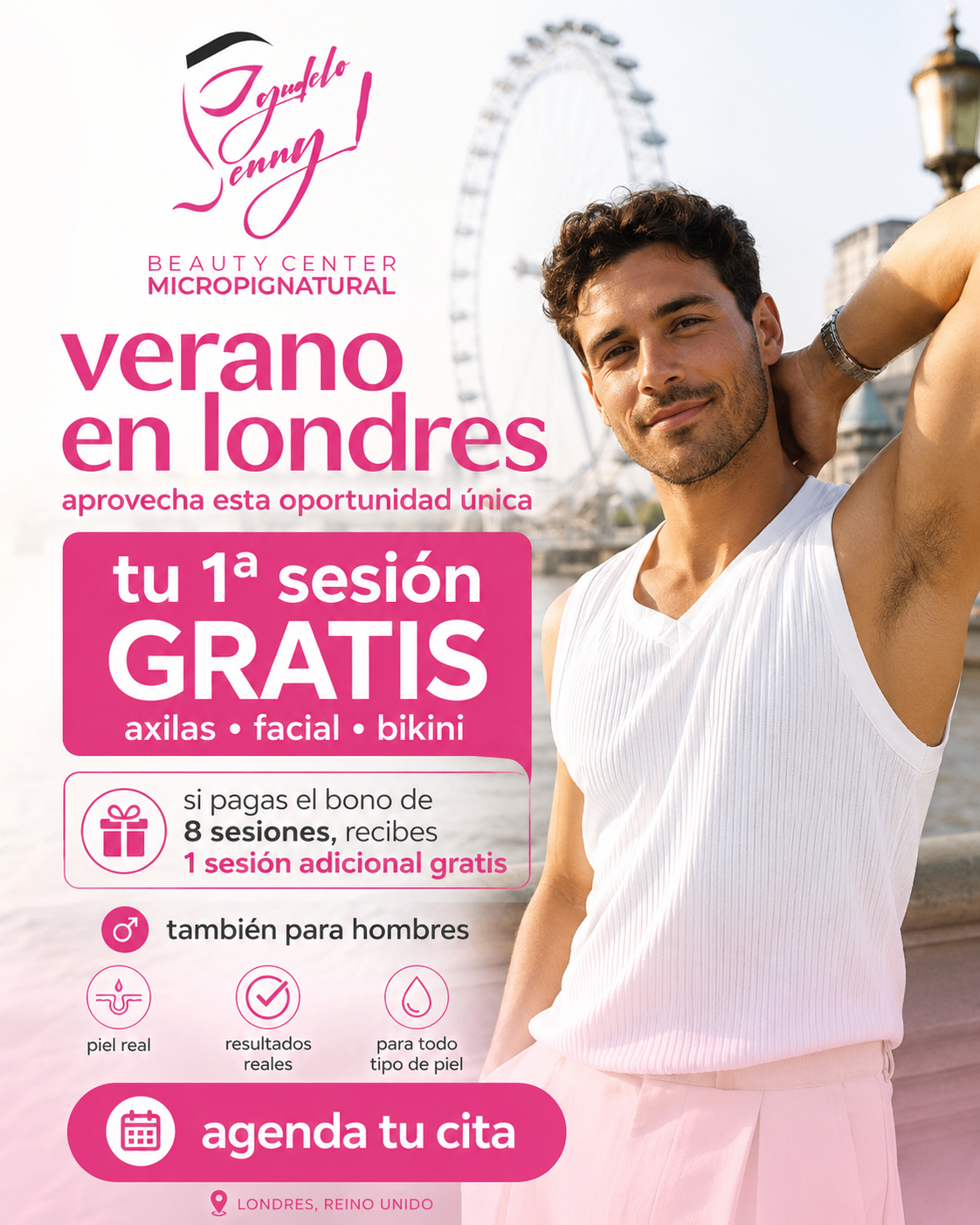 Promoción Verano en Londres — también para hombres